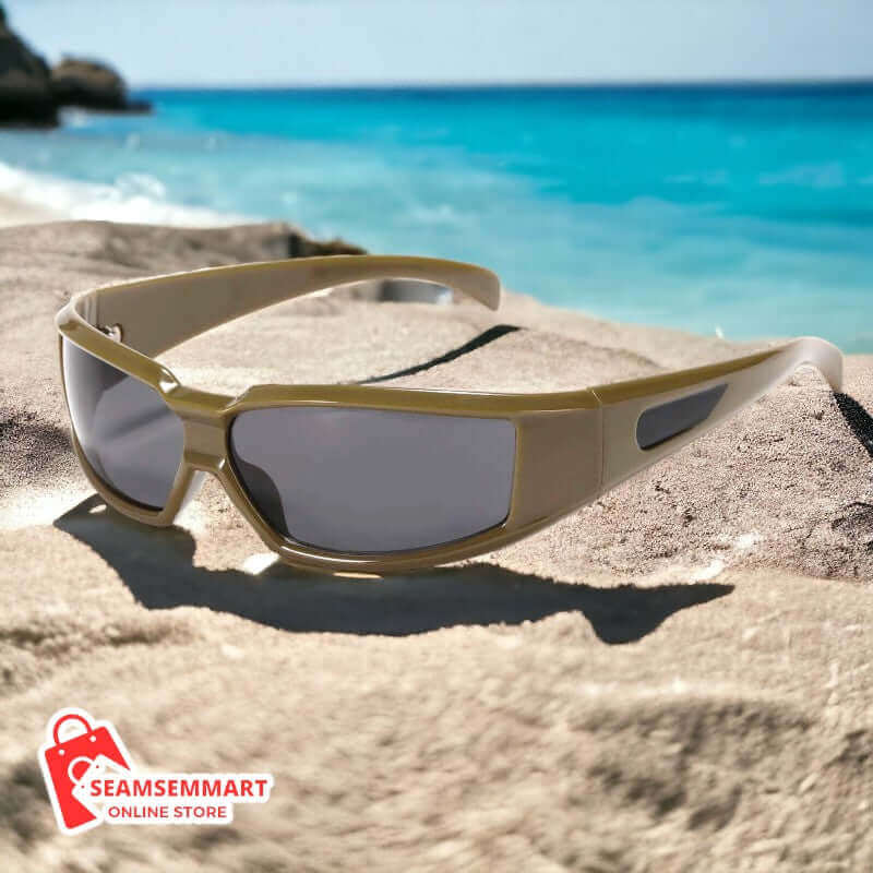 Unisex Oval Frame Sunglasses