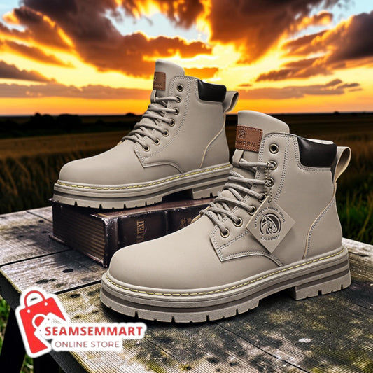Men's Leather Work Boots – Vintage Plus Size Worker Boots