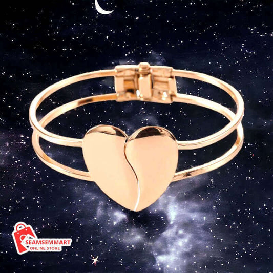 Frosted double heart bracelet women