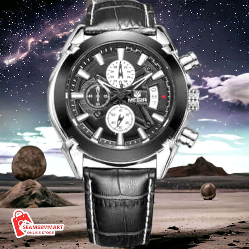 Multifunctional Single Calendar Men's Quartz Watch