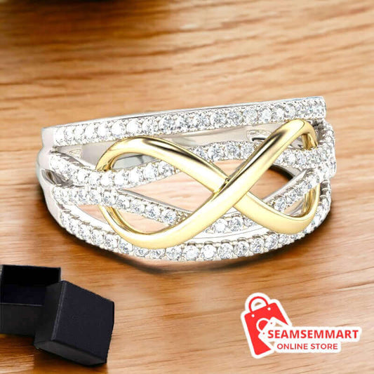 Tone Zirconia Bowknot Ring