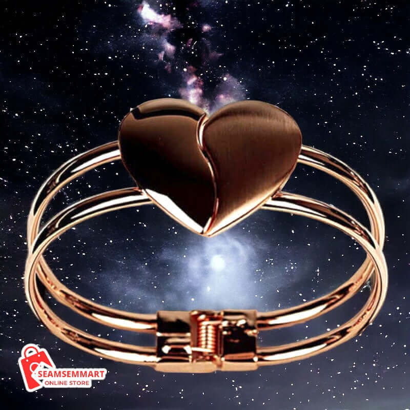 Frosted double heart bracelet women