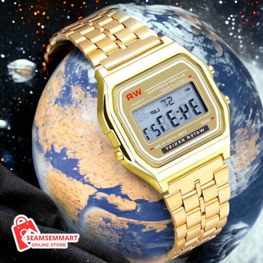 Steel Band Electronic Watch