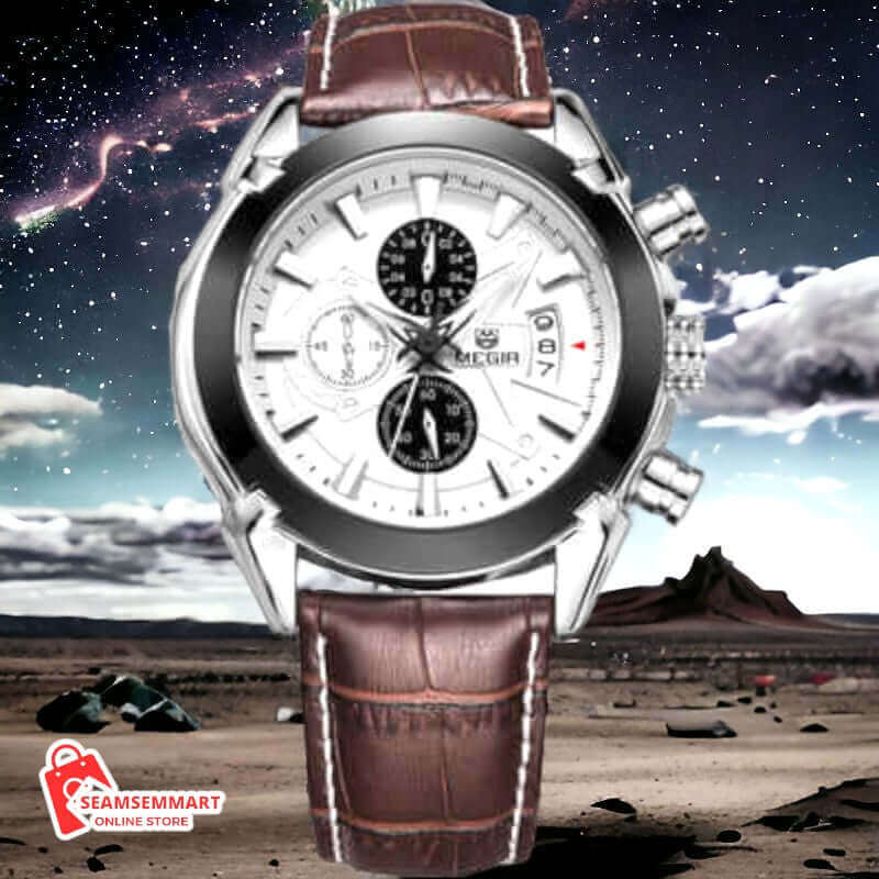 Multifunctional Single Calendar Men's Quartz Watch