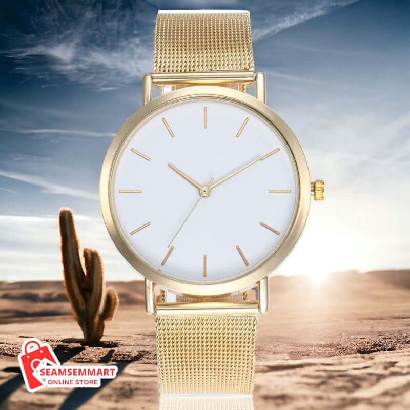 Simple ladies quartz watch