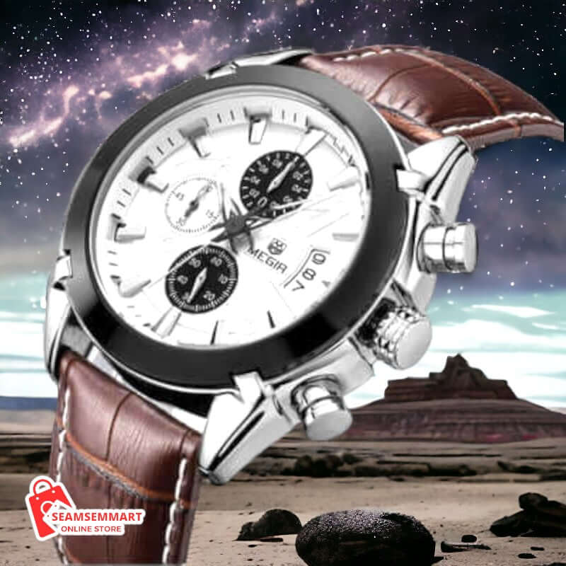 Multifunctional Single Calendar Men's Quartz Watch