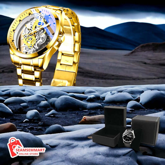 Golden Automatic Watch