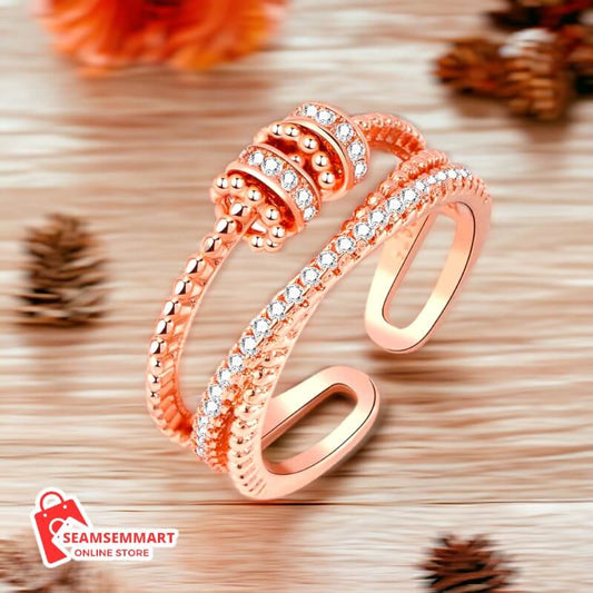 Women's Sterling Silver Rotating Ring