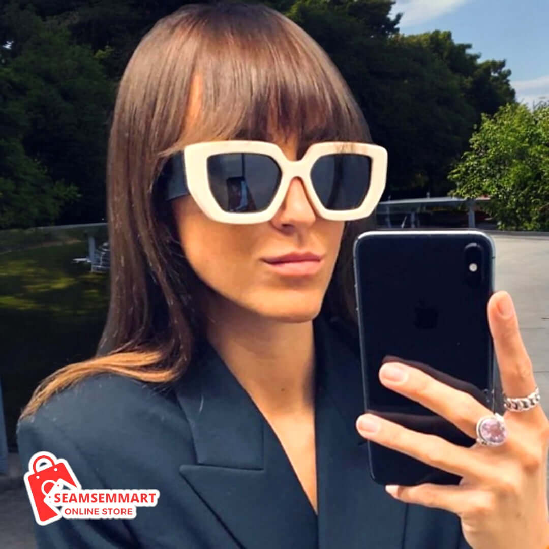 Retro polygon sunglasses