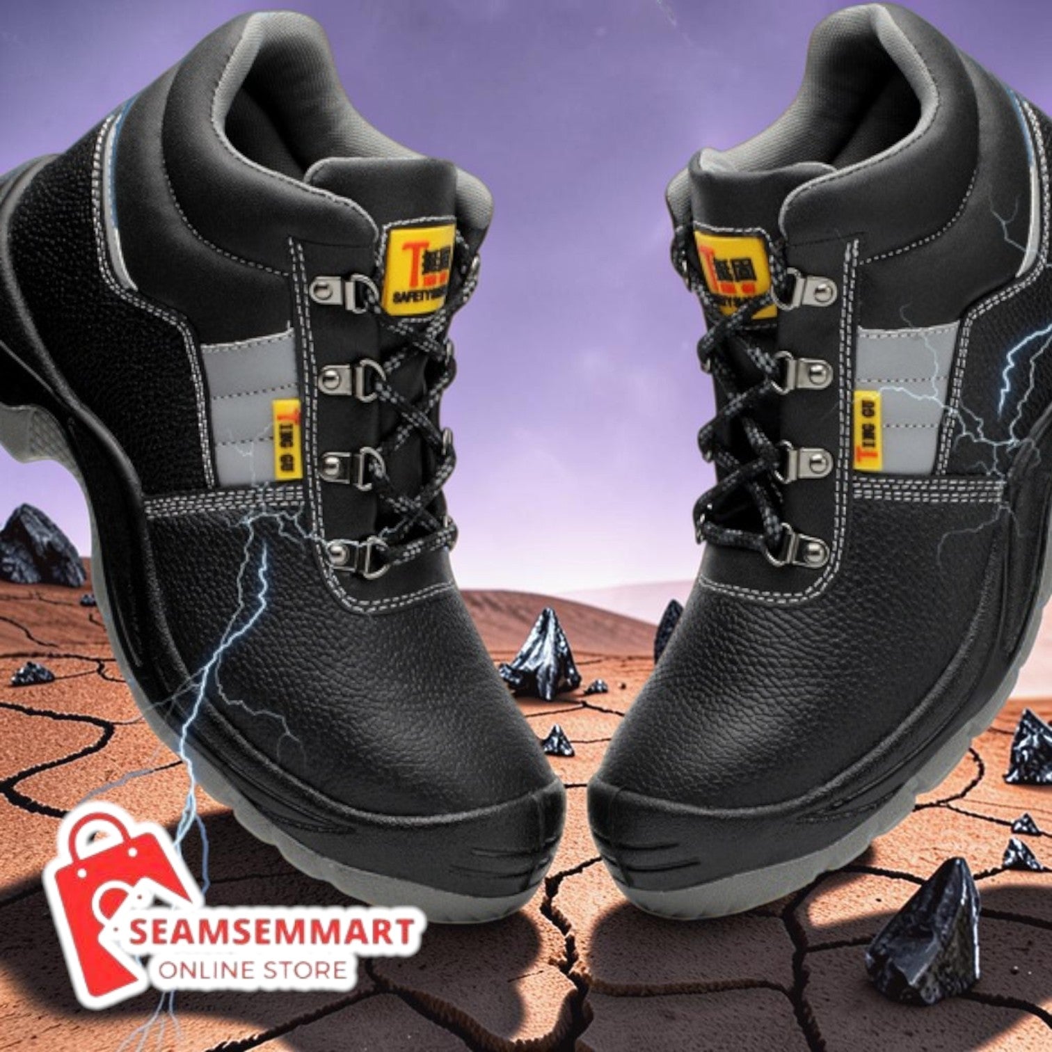 Men's Steel Toe Safety Shoes – Heavy Duty Work Sneakers