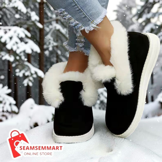 Women's Winter Snow Boots – Plush Fur Warm Ankle Boots