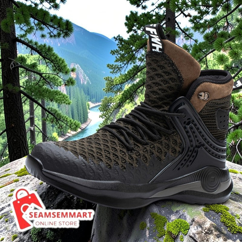 Men's Steel Toe Work Boots – High-Top Puncture Resistant