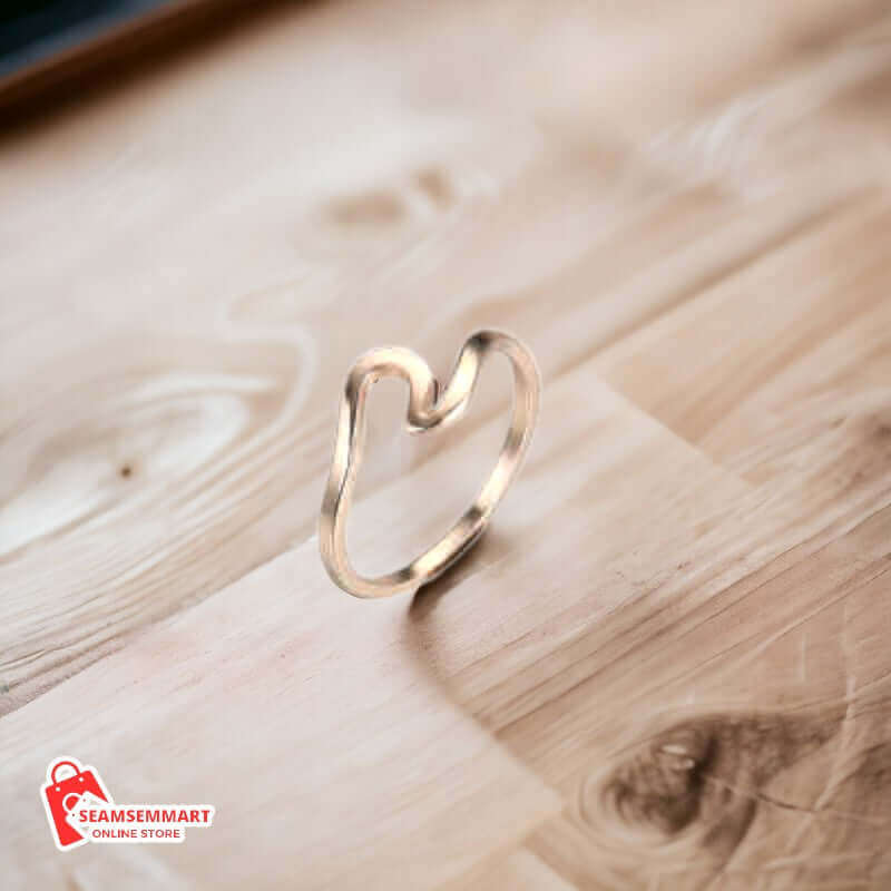 Creative Glossy Geometric Couple Ring
