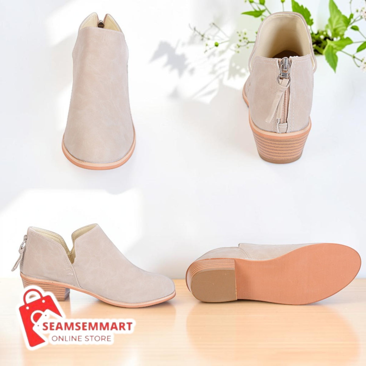 Women's High Heel Ankle Boots – Retro Autumn Fashion Boots