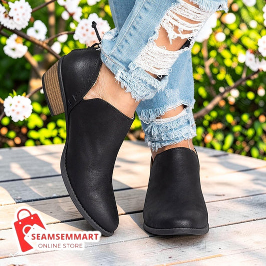Women's High Heel Ankle Boots – Retro Autumn Fashion Boots