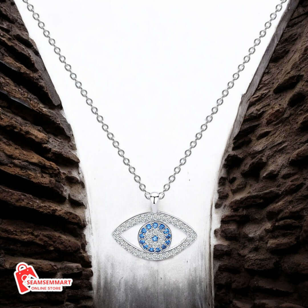 S925 Sterling Silver Demon Eye Pendant Necklace