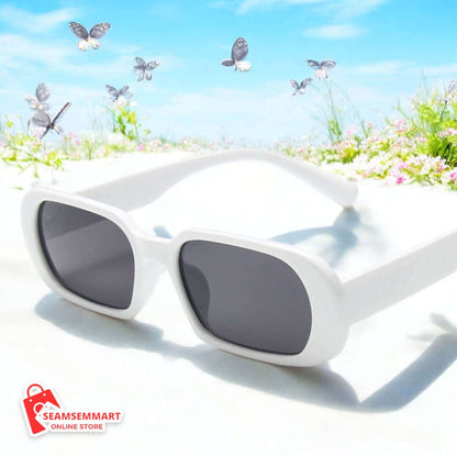 Retro Candy Color Small Frame Sunglasses for Women