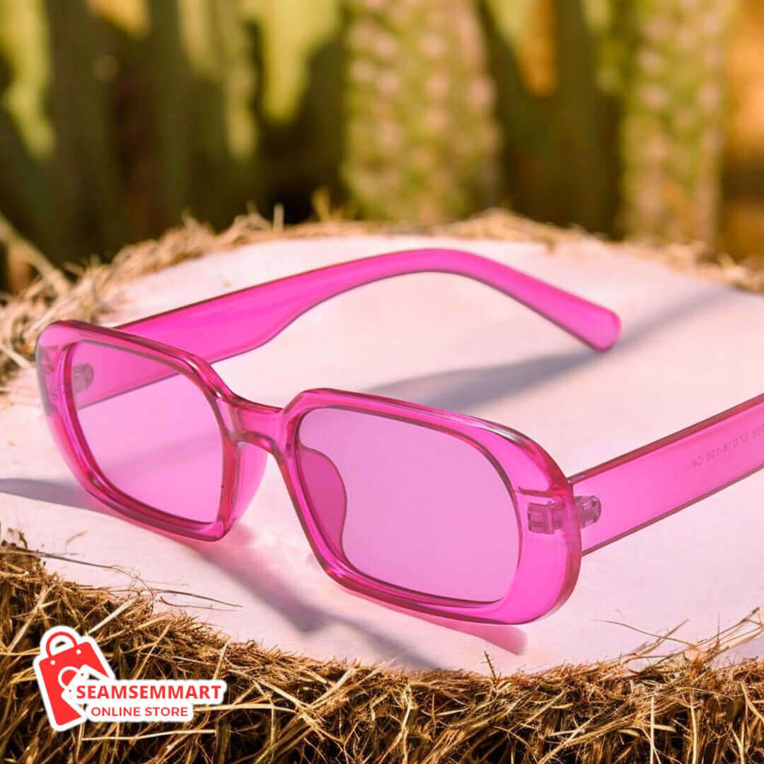 Retro Candy Color Small Frame Sunglasses for Women