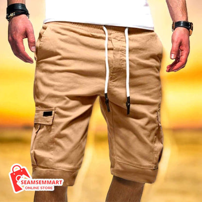 Men's Casual Jogger Cargo Shorts 