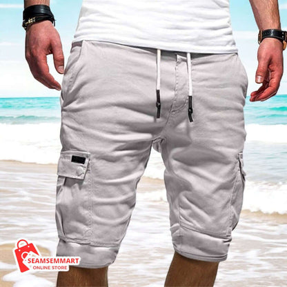 Men's Casual Jogger Cargo Shorts 