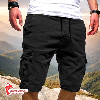 Men's Casual Jogger Cargo Shorts 