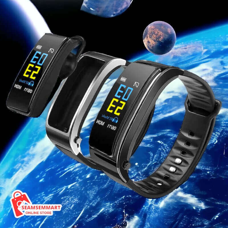 2-in-1 Smart Bracelet with Bluetooth Headset