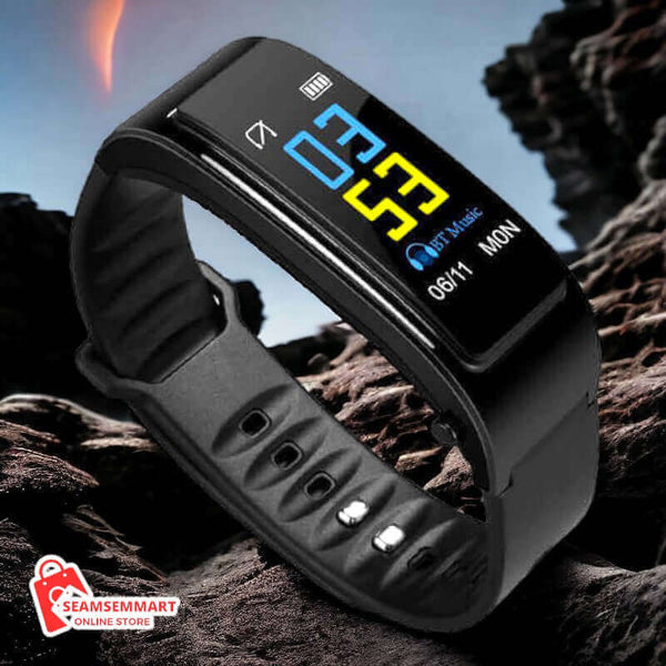 2-in-1 Smart Bracelet with Bluetooth Headset