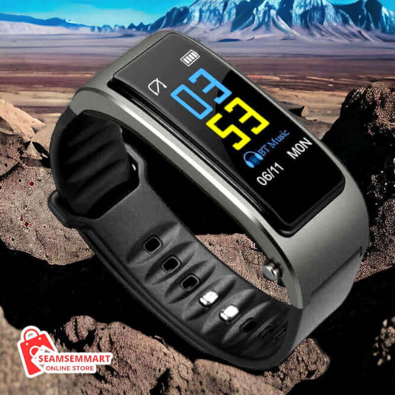 2-in-1 Smart Bracelet with Bluetooth Headset
