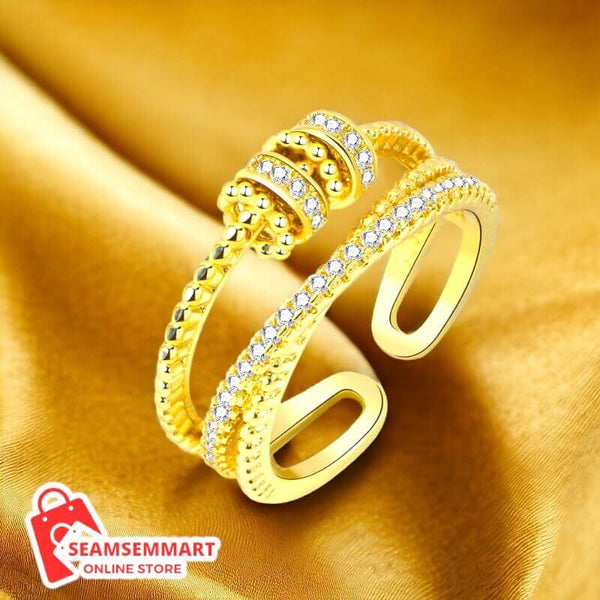 Women's Sterling Silver Rotating Ring