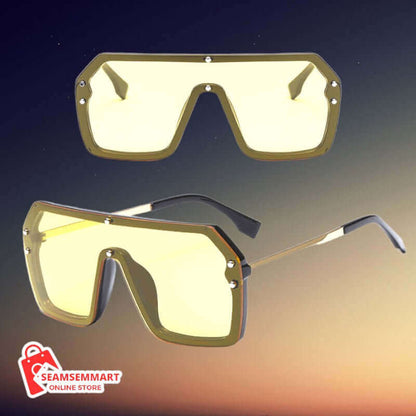 Fashion Square Oversize Sunglasses for Women and Men