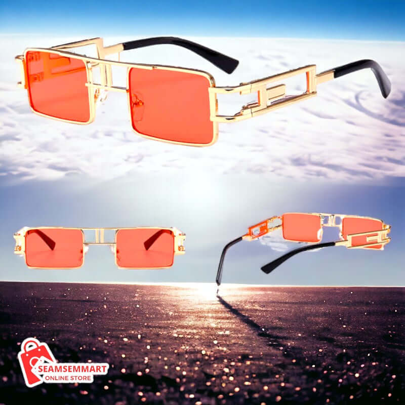 Unisex Rectangular Sunglasses