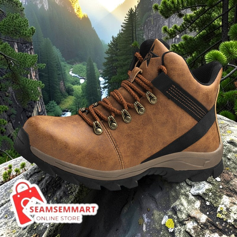 Men's Steel Toe Work Boots – High-Top Puncture Resistant