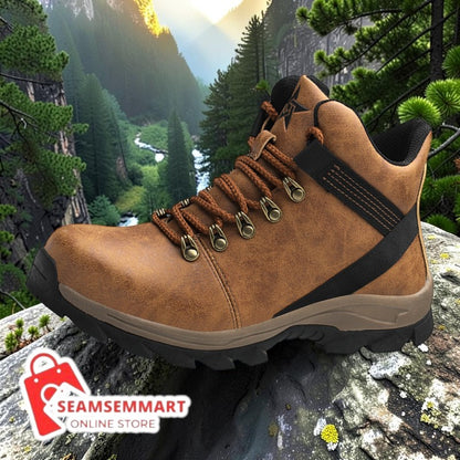 Men's Steel Toe Work Boots – High-Top Puncture Resistant