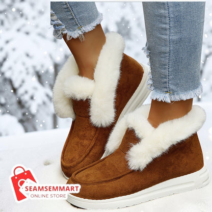 Women's Winter Snow Boots – Plush Fur Warm Ankle Boots