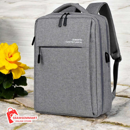 Waterproof and rechargeable backpack laptop bag