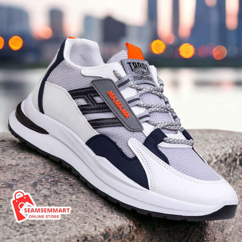 Men's White Sports Sneakers