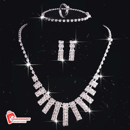 Hao Yue Bridal Crystal Jewelry Set