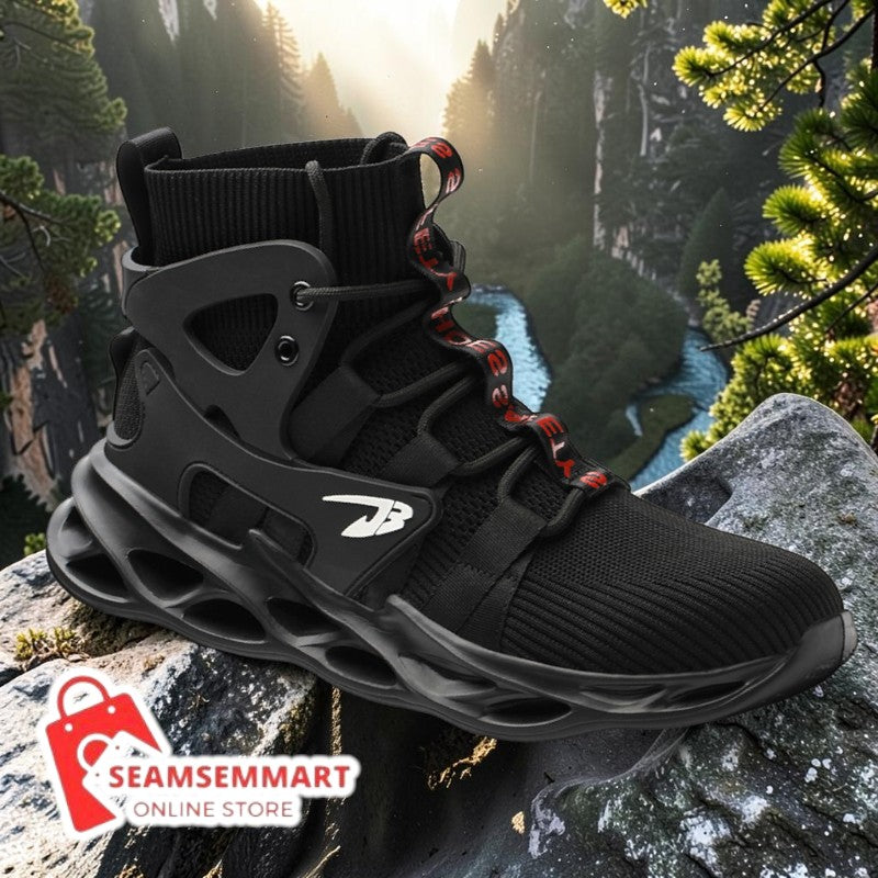 Men's Steel Toe Work Boots – High-Top Puncture Resistant