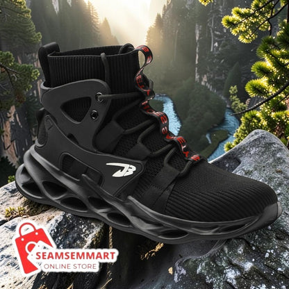 Men's Steel Toe Work Boots – High-Top Puncture Resistant