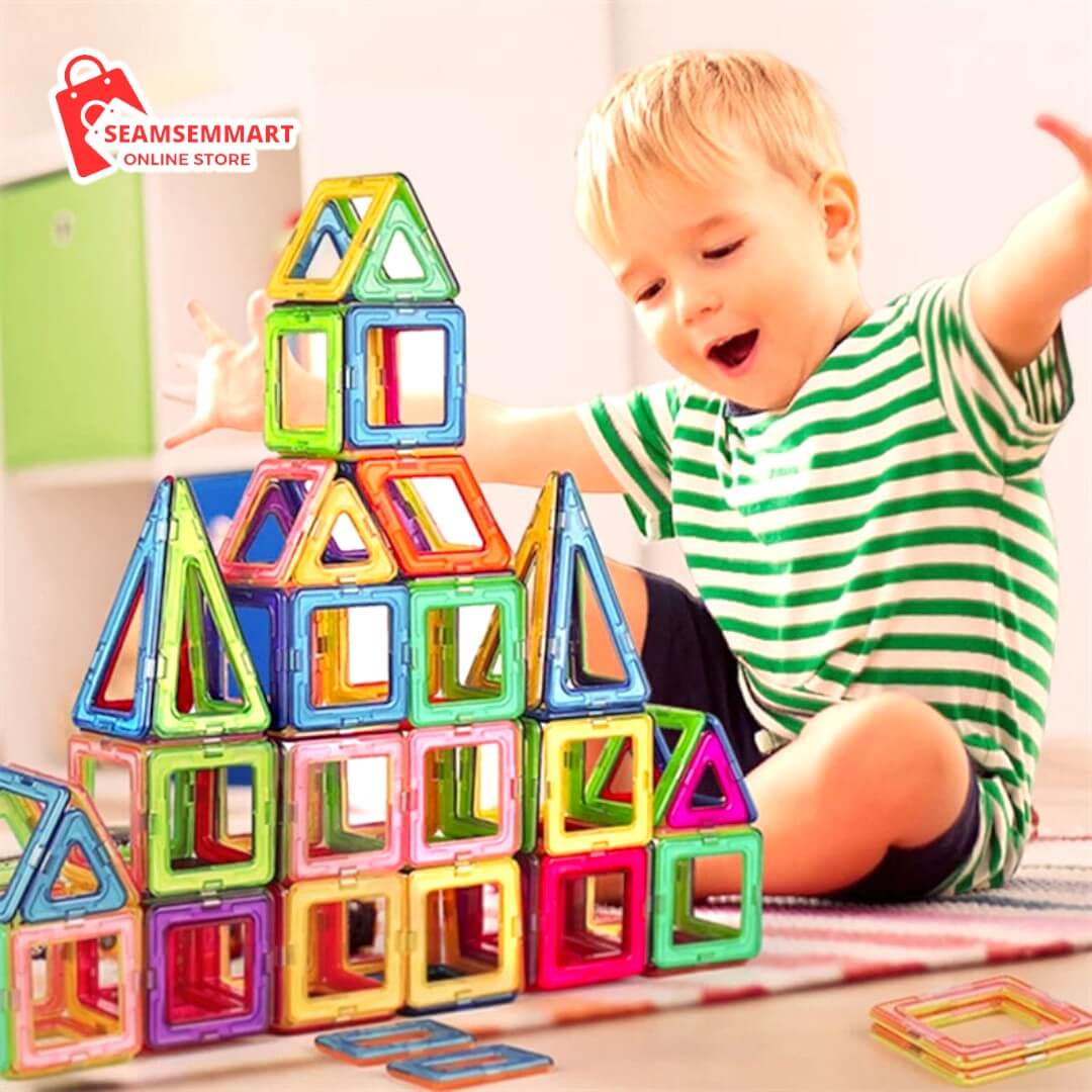 Magnetic Building Blocks DIY Construction Set for Kids