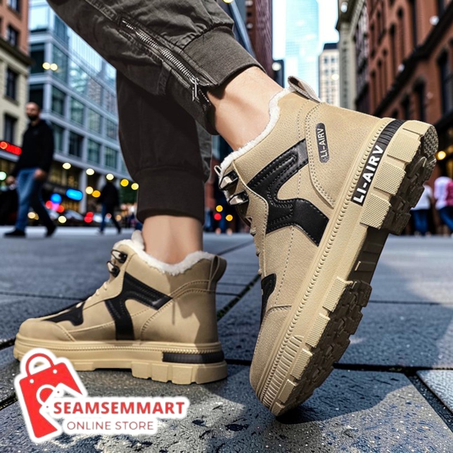 Men's Winter Snow Boots – Warm Insulated Outdoor Boots