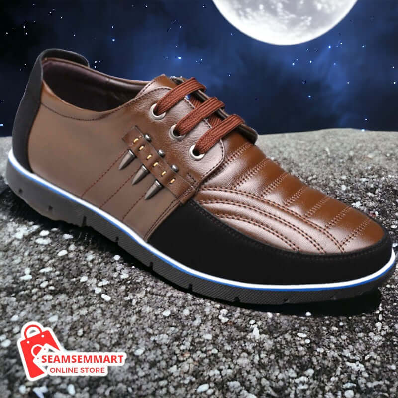 Men's Leather Korean Casual Leather Shoes