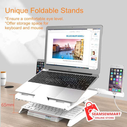 Multifunctional Folding Laptop Stand