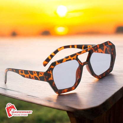 Big Frame Leopard Print Sunglasses