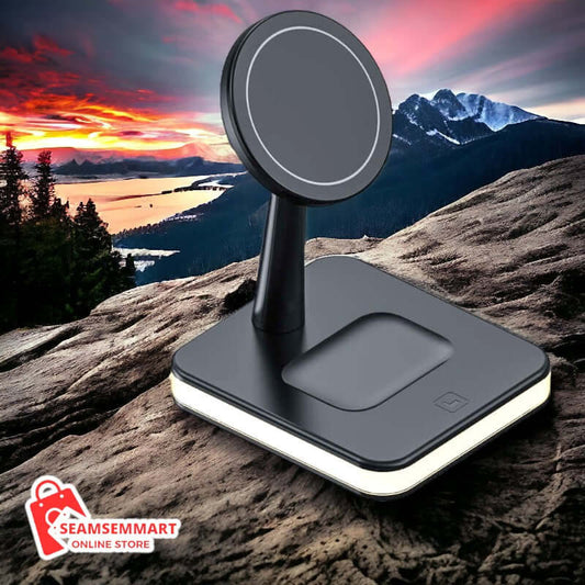 New 3-in-1 Magnetic Wireless Charger with Bracket