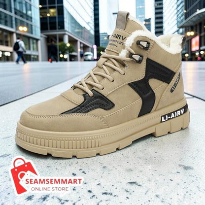 Men's Winter Snow Boots – Warm Insulated Outdoor Boots