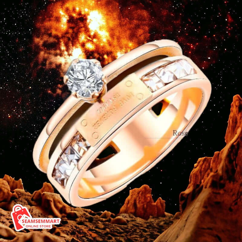 Rose Gold Diamond Ring