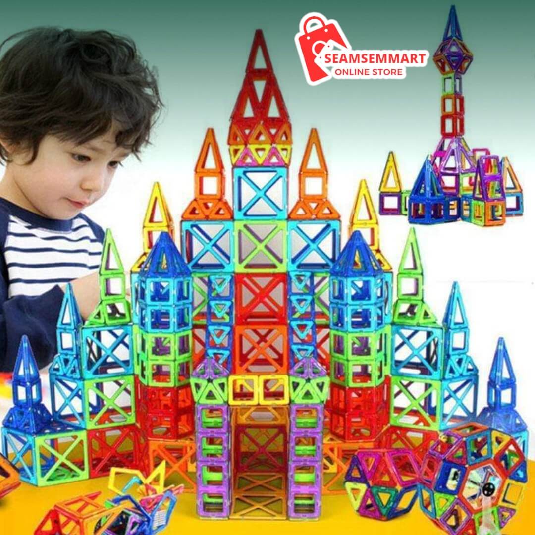 Magnetic Building Blocks DIY Construction Set for Kids