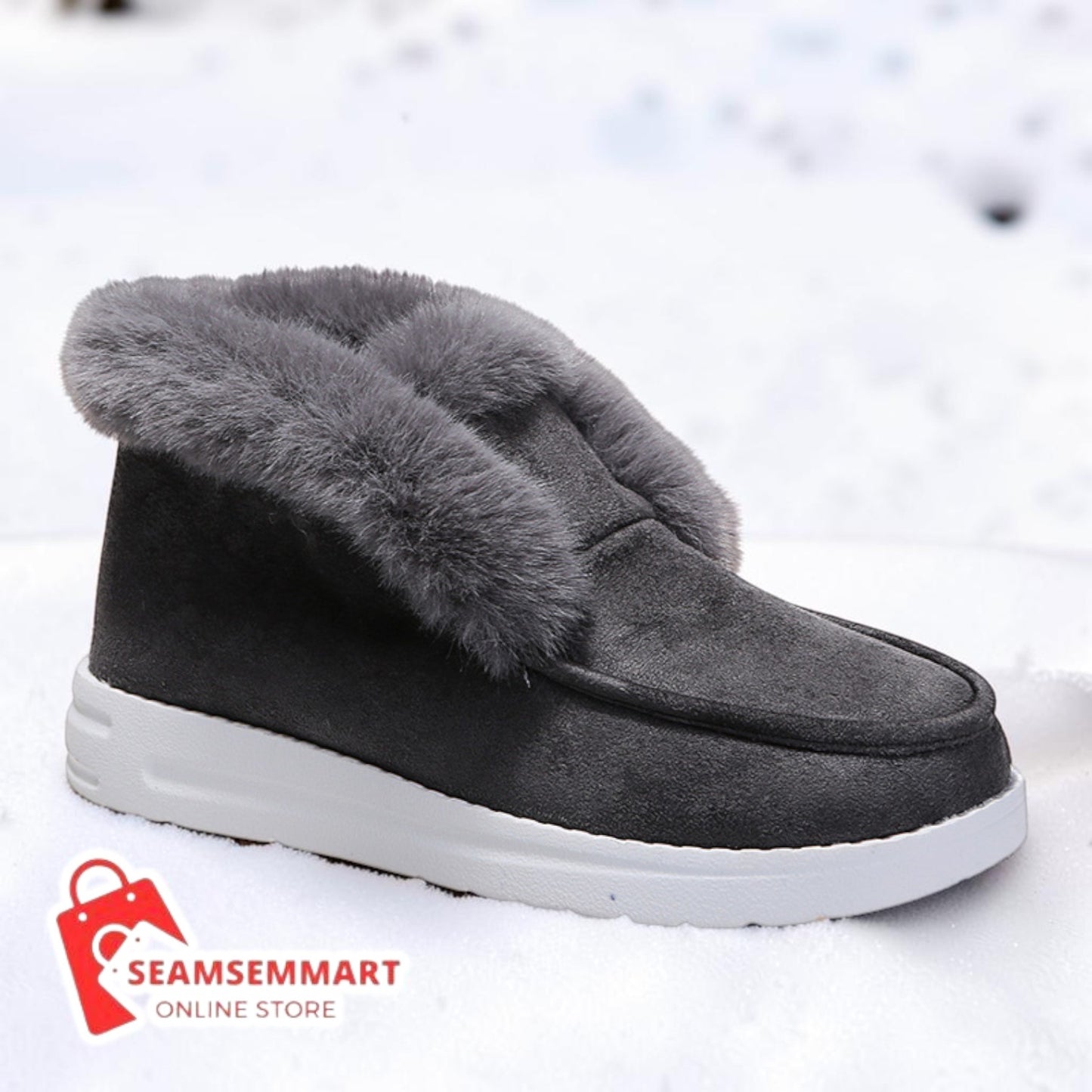Women's Winter Snow Boots – Plush Fur Warm Ankle Boots