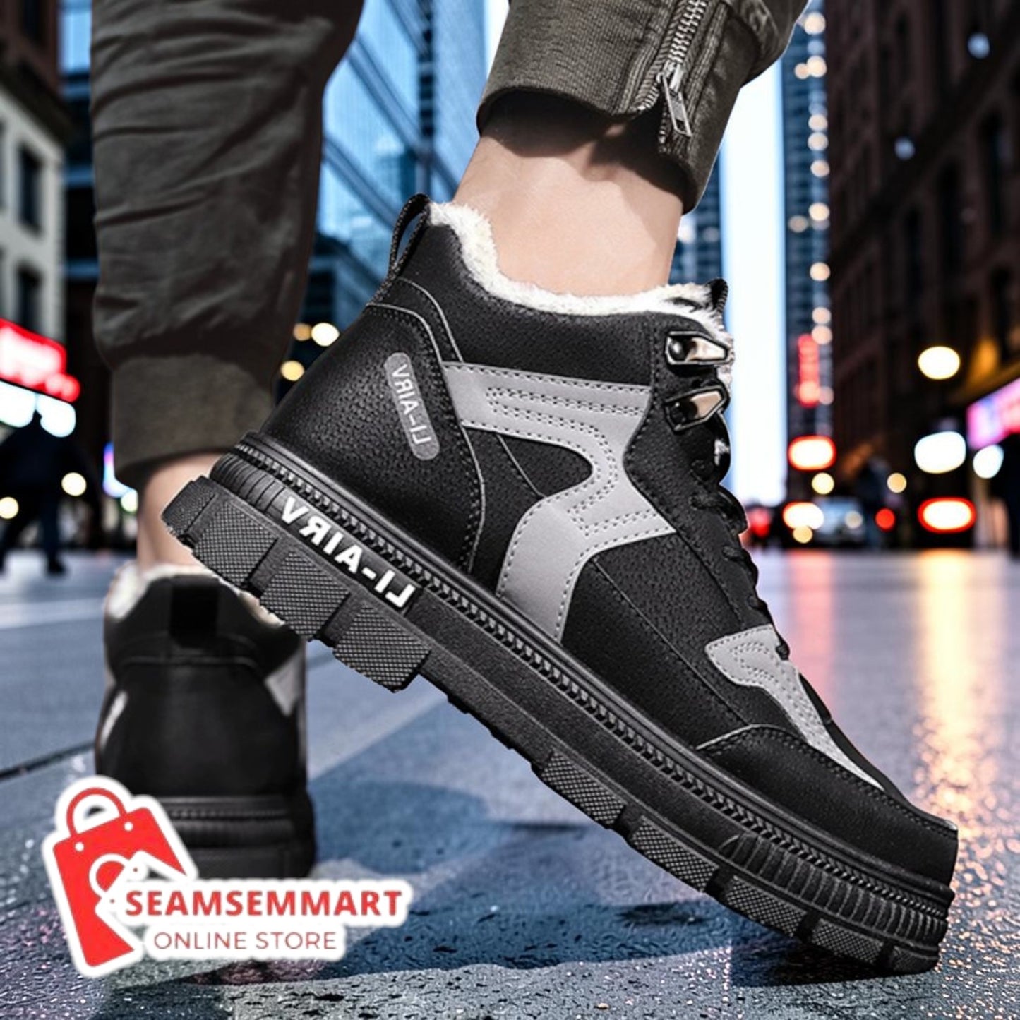 Men's Winter Snow Boots – Warm Insulated Outdoor Boots